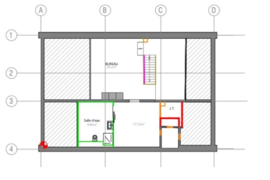 A SOUS-LOUER Bureaux 319m2 ref 1223558-0L