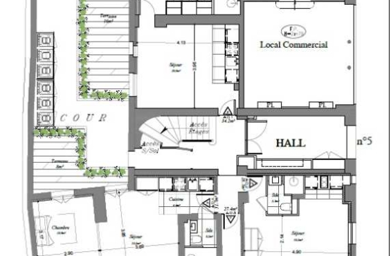 A VENDRE Bureaux 111m2 ref 1238666-0V