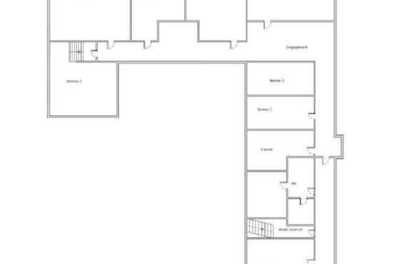 A VENDRE Bureaux 196m2 ref 1454066-0V